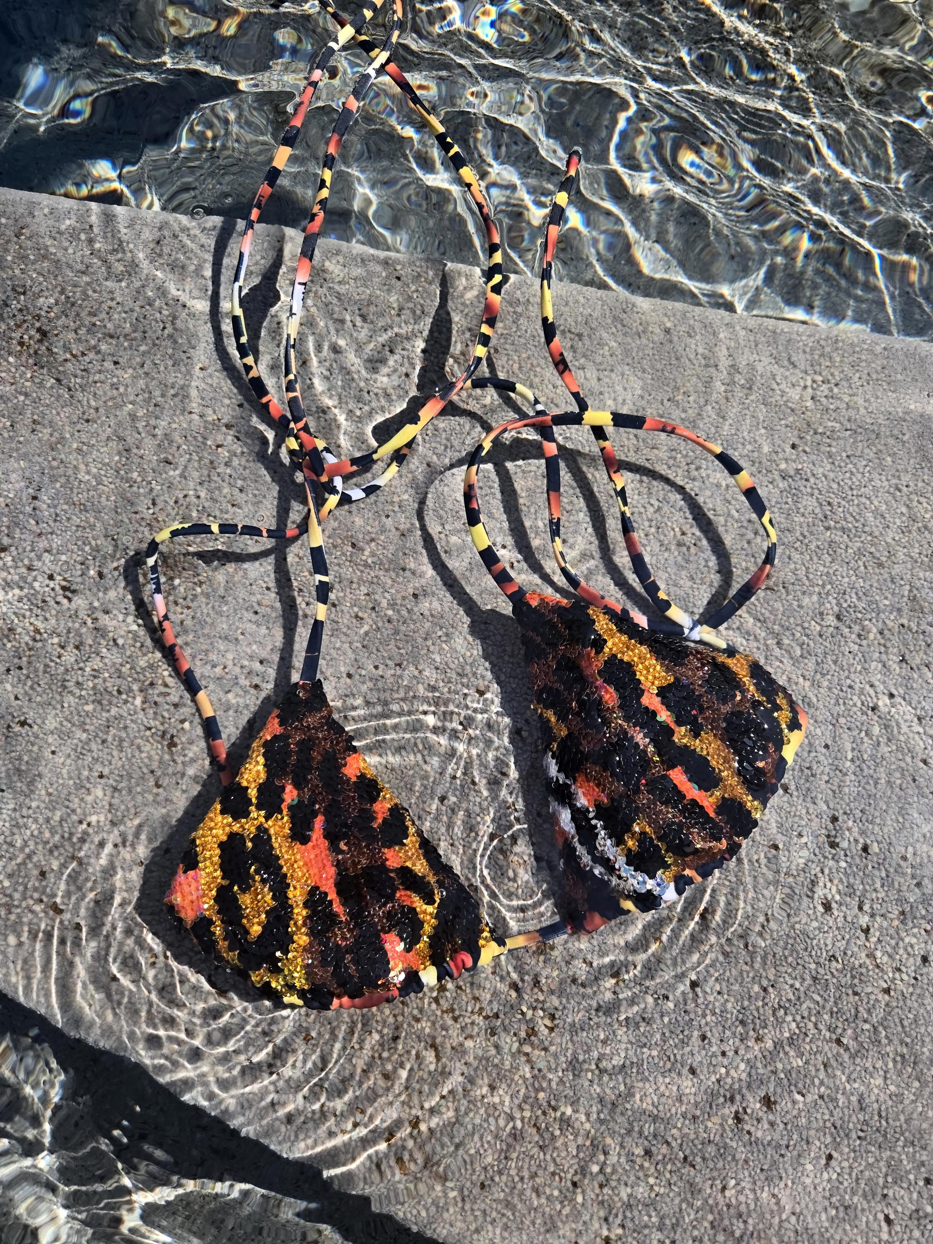 Hand-Sequined Svana - Leopard Hand-Sequined Svana - Leopard