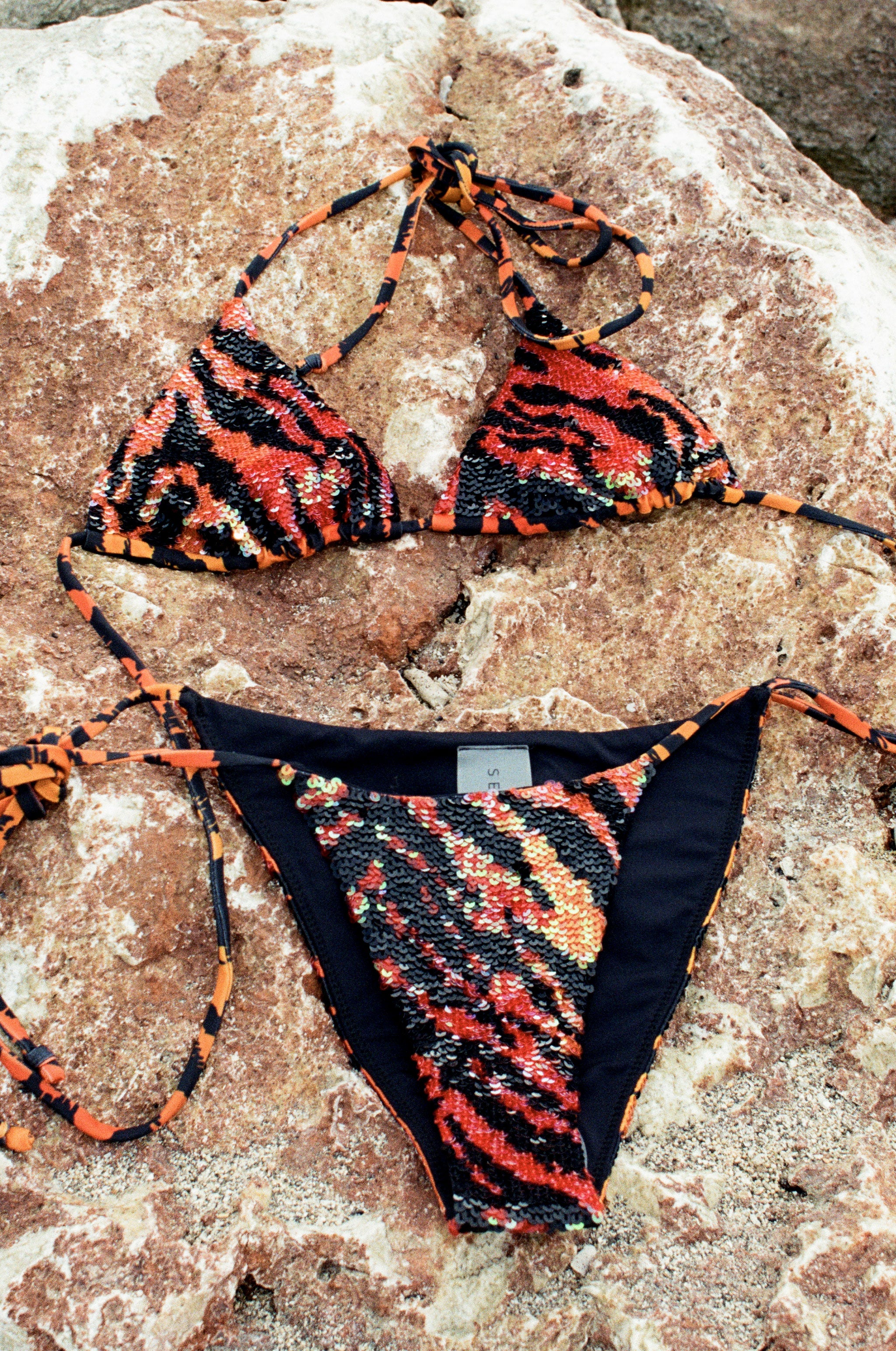 Hand-Sequined Svana - Classic Tiger Hand-Sequined Svana - Classic Tiger