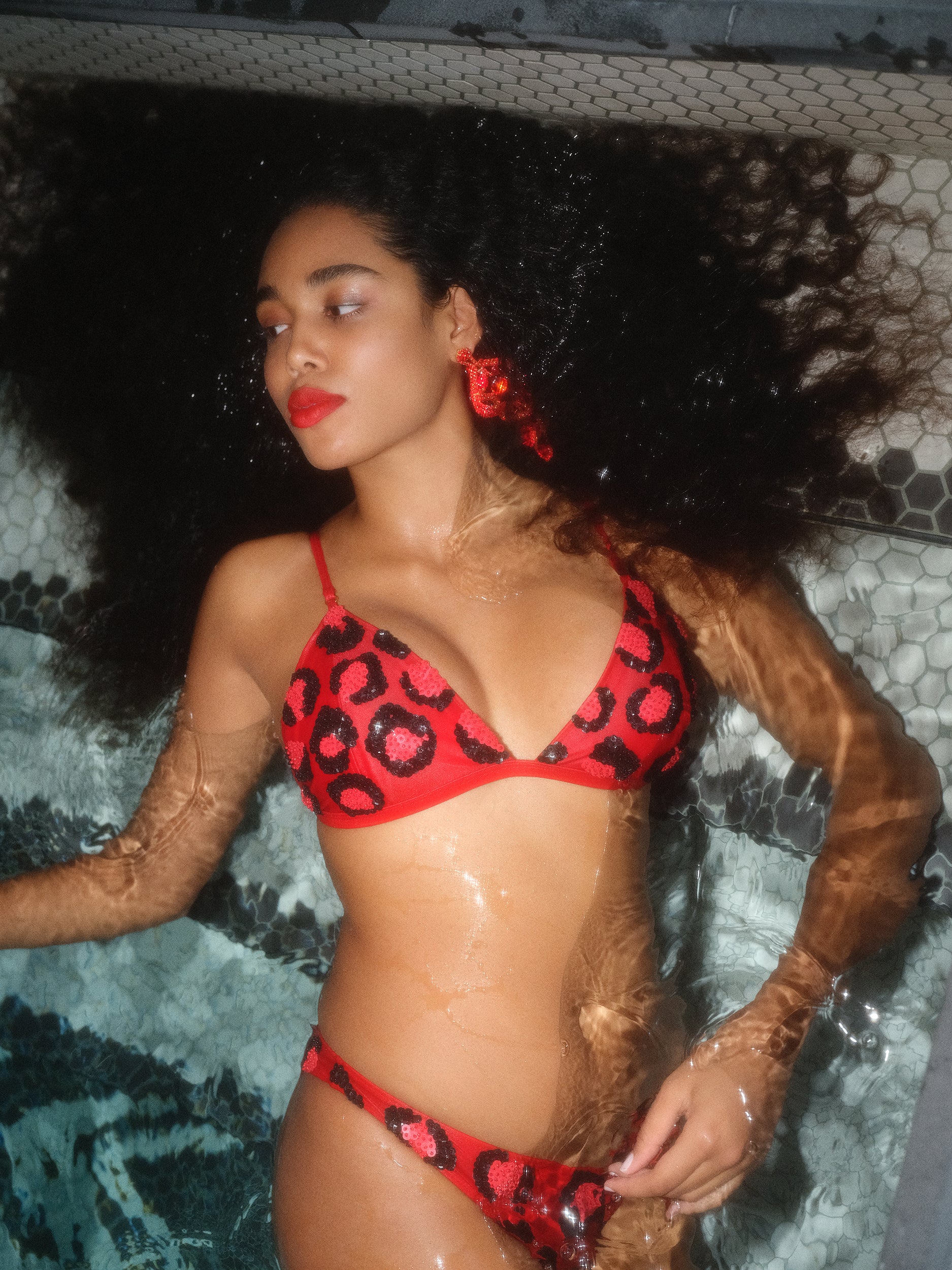 Siren Hipster Bottom - Red Leopard Siren Hipster Bottom - Red Leopard