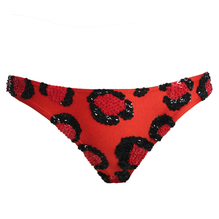 Siren Hipster Bottom - Red Leopard